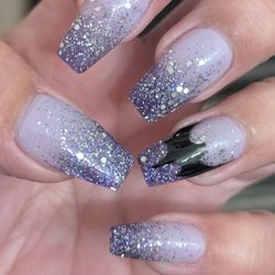 Boss Nails And Lash - Dip powered Mani Coffin nails