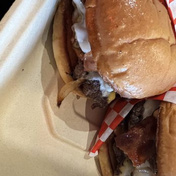 Smack Town - Two Smack Burgers. I could barely finish one because of the grease. - Burgers Near Me - Vancouver, Washington
