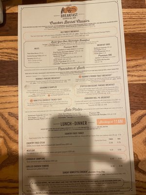 Menu photo 2 Cracker Barrel Old Country Store Harlingen, TX Menu photo 2 Cracker Barrel Old Country Store Harlingen, TX