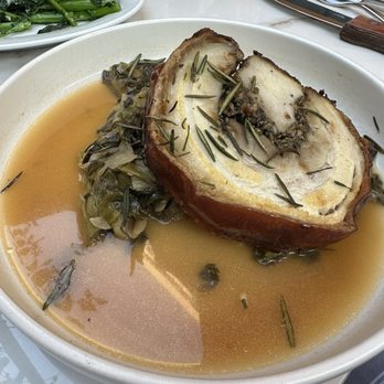 Osteria Georgi - Porchetta (thicker than traditional but good flavor) - Italian Near Me - Chapel Hill, North Carolina