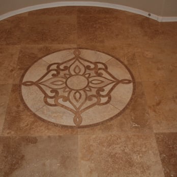 Imperial Tile And Marble - Travertine flooring with medallion. - Tiling Near Me - Phoenix, Arizona Imperial Tile And Marble - Travertine flooring with medallion. - Tiling Near Me - Phoenix, Arizona