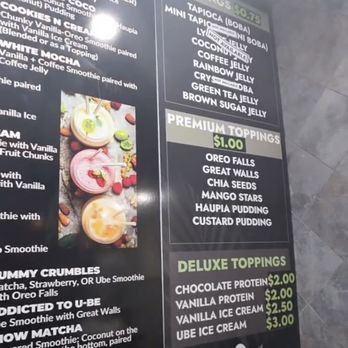 Infinitea - some of da menu - Bubble Tea Near Me - Kapolei, Hawaii