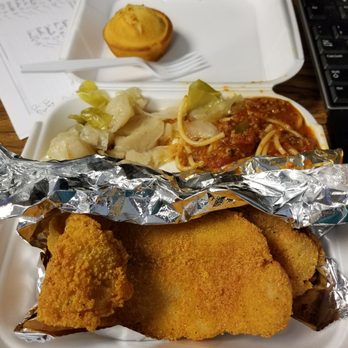 The Crock Pot II - Fish, spaghetti and cabbage. - Soul Food Near Me - Memphis, Tennessee