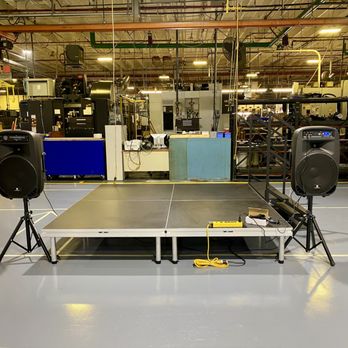 Rent a Tent NC - Stage and speaker package - Party Equipment Rentals Near Me - Wingate, North Carolina