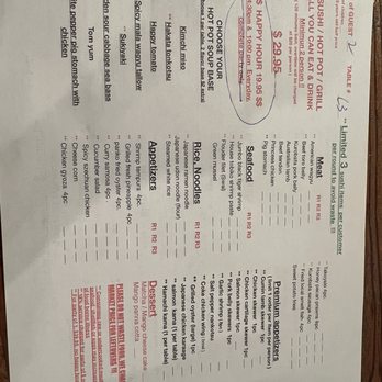 Party Pig - menu 1st side: hotpot and meat options - Hot Pot Near Me - San Francisco, California Party Pig - menu 1st side: hotpot and meat options - Hot Pot Near Me - San Francisco, California