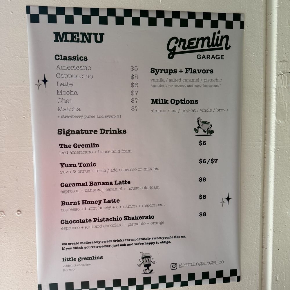 Gremlin Garage - Coffee & Tea Near Me - Costa Mesa, California