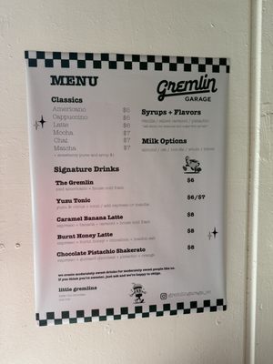 Menu photo 1 Gremlin Garage Costa Mesa, CA