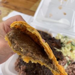 Rock Steady Jamaican Restaurant - Inside beef patty