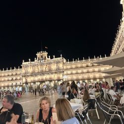 Mesón Cervantes - View from patio seating.