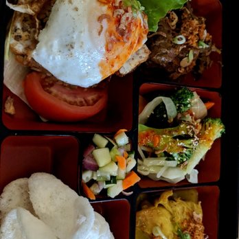 Bali Café - Nasi Goreng. Huge meal. What a steal. Great service too. - Sushi Bars Near Me - Miami, Florida