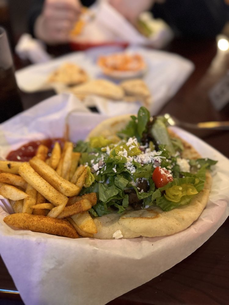 Food from Mikey's Gyros