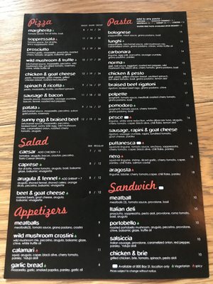 Menu photo 3 Tosto Quickfire Pizza Pasta Toronto, ON Menu photo 3 Tosto Quickfire Pizza Pasta Toronto, ON