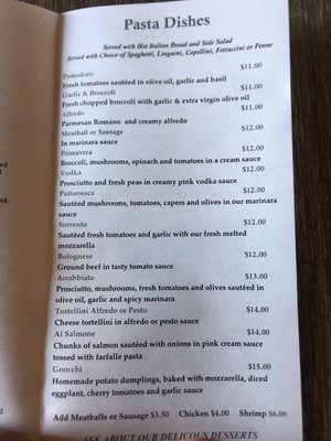 Menu photo 6 Enrico's Charlotte, NC