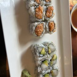 Aki Japanese Cuisine - Spicy salmon and white tuna avocado lunch