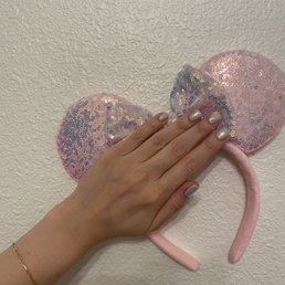 Winter nail for Disney land :)