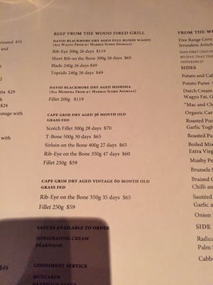 Menu photo 1 Rockpool Bar & Grill Southbank, VIC Menu photo 1 Rockpool Bar & Grill Southbank, VIC