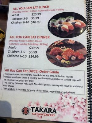 Menu photo 2 Takara North Richland Hills, TX