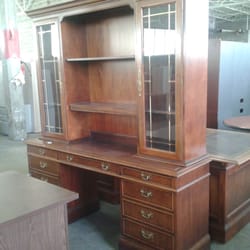 Surplus Exchange - This Desk, Credenza and hutch are just a couple of items for sale here!