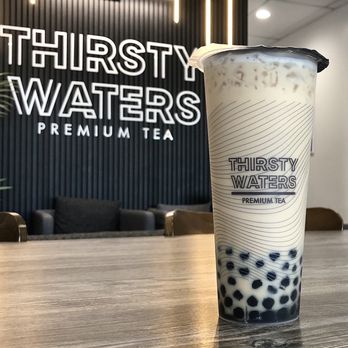 Thirsty Waters - Roasted Barley Milk Tea ($6.49 - Perfect Sweet - Perfect Ice) with Brown Sugar Boba (additional 99 cents) - Bubble Tea Near Me - Rowland Heights, California Thirsty Waters - Roasted Barley Milk Tea ($6.49 - Perfect Sweet - Perfect Ice) with Brown Sugar Boba (additional 99 cents) - Bubble Tea Near Me - Rowland Heights, California