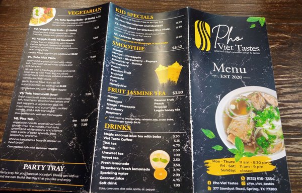 Menu photo 5 Pho Viet Tastes Spring, TX