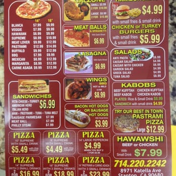 Garey One Stop - a menu for a pizza restaurant - Pizza Near Me - Anaheim, California Garey One Stop - a menu for a pizza restaurant - Pizza Near Me - Anaheim, California