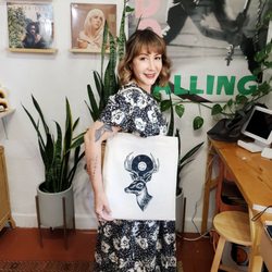 Blue Hill Studios - My beautiful Winzer Records canvas bags printed up by Freddy at Blue Hill Studio