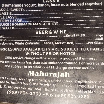 Maharajah India Cuisine - Indian Near Me - Rancho Cucamonga , California Maharajah India Cuisine - Indian Near Me - Rancho Cucamonga , California