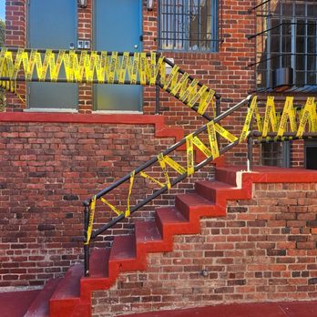 CG IRONWORKS - Carlos wrapped the old stair rail with caution tape while we waited for the powder coating. - Metal Fabricators Near Me - Torrance, California CG IRONWORKS - Carlos wrapped the old stair rail with caution tape while we waited for the powder coating. - Metal Fabricators Near Me - Torrance, California