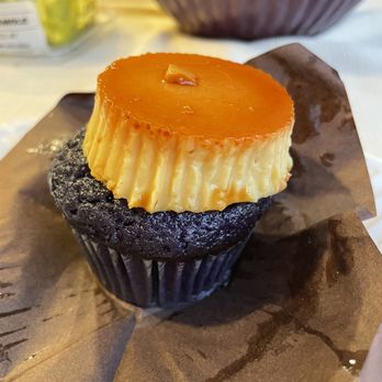 Cafe 86 - Ube flan cupcake - Desserts Near Me - Artesia, California Cafe 86 - Ube flan cupcake - Desserts Near Me - Artesia, California