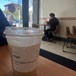 Iced HoneyComb Latte