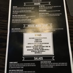 Social House Orlando - Front Menu