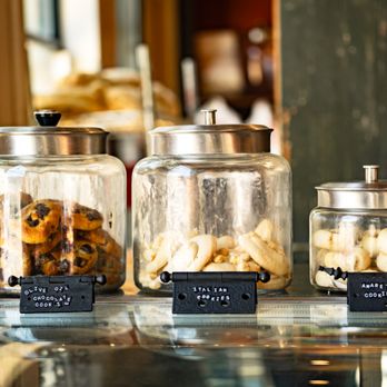 Tony P's Bar & Pizzeria - a variety of cookies in glass jars - Italian Near Me - Denver, Colorado Tony P's Bar & Pizzeria - a variety of cookies in glass jars - Italian Near Me - Denver, Colorado