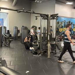 Functional Trainer with Lat Pull-Downs, Pull Up Grips, Cable Rows, Cable Chest Fly, and Tricep Extensions. Functional Trainer with Lat Pull-Downs, Pull Up Grips, Cable Rows, Cable Chest Fly, and Tricep Extensions.