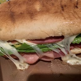 Italian sub. Heated at home. Devoured at home. Italian sub. Heated at home. Devoured at home.