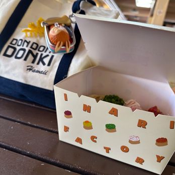 Inari Factory - Cute packaging box for inari bombs! - Japanese Near Me - Honolulu, Hawaii