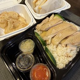 Hanian Chicken Rice, Roti pancake, & kaya toast