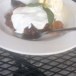 Pecan pie and ice cream