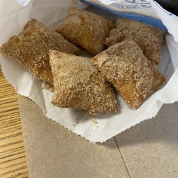 Cinna-Mini Baker's Bites (There's supposed to be six but we ate one!) Cinna-Mini Baker's Bites (There's supposed to be six but we ate one!)