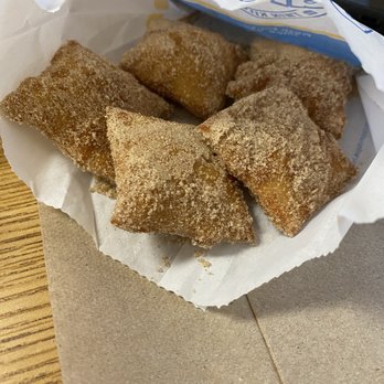 Baker's Drive-Thru - Cinna-Mini Baker's Bites (There's supposed to be six but we ate one!) - Burgers Near Me - Corona, California Baker's Drive-Thru - Cinna-Mini Baker's Bites (There's supposed to be six but we ate one!) - Burgers Near Me - Corona, California