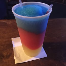 Red panties, banana and a blue drink I can't remember the name of. $11 for the largest size.