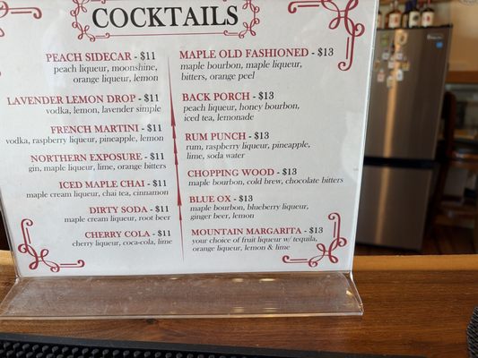 Menu photo 2 Vermont Distillers Marlboro, VT Menu photo 2 Vermont Distillers Marlboro, VT