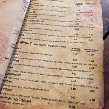 Trobadores - A sample of the menu. - Bars Near Me - Lisbon, 11