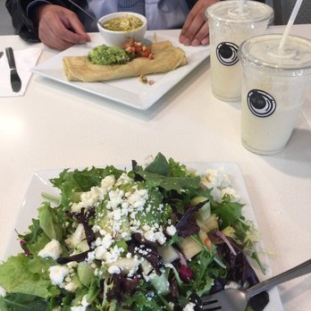 The Spot - The Spot Salad and Chicken Coop Crepe. Wall mural is echoed in their cup branding. (The straws were paper, not plastic. Nice.) - Creperies Near Me - Cambria, California The Spot - The Spot Salad and Chicken Coop Crepe. Wall mural is echoed in their cup branding. (The straws were paper, not plastic. Nice.) - Creperies Near Me - Cambria, California