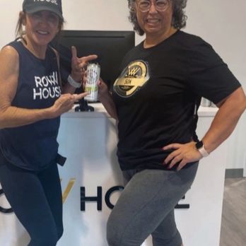 Row House - Me and coach Kim the day I reached my first goal!!! - Cardio Classes Near Me - Westlake Village, California Row House - Me and coach Kim the day I reached my first goal!!! - Cardio Classes Near Me - Westlake Village, California