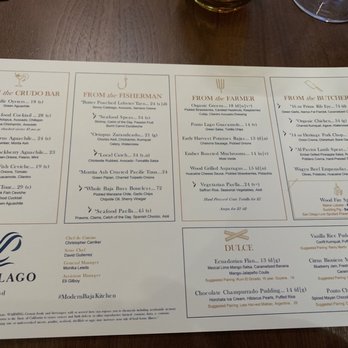Ponto Lago - Menu on 5/15/22 - New American Near Me - Carlsbad, California