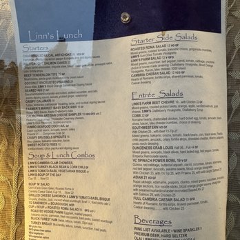 Linn's Restaurant - Linn's Lunch menu - American Near Me - Cambria, California