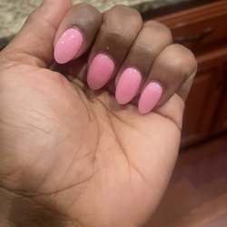 Eagle Nails & Spa - Beautiful pink sns nails.