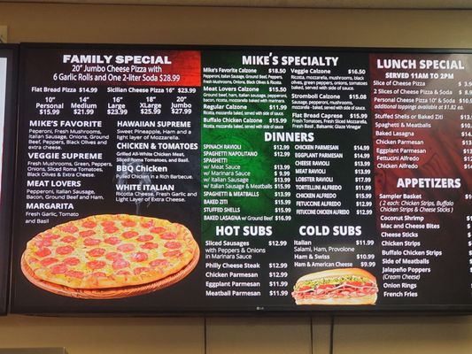 Menu photo 2 Mike's Pizzeria Homestead, FL Menu photo 2 Mike's Pizzeria Homestead, FL