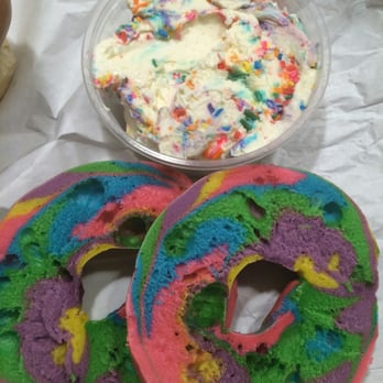 Calvert Manor Bagels - Funfetti Cream Cheese is my new Fav. :) - Bagels Near Me - Massapequa , New York Calvert Manor Bagels - Funfetti Cream Cheese is my new Fav. :) - Bagels Near Me - Massapequa , New York
