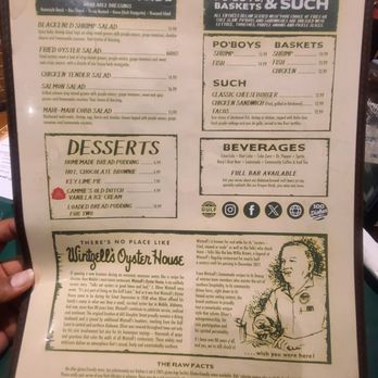 Wintzell's Oyster House - The menu - Seafood Near Me - Mobile, Alabama Wintzell's Oyster House - The menu - Seafood Near Me - Mobile, Alabama